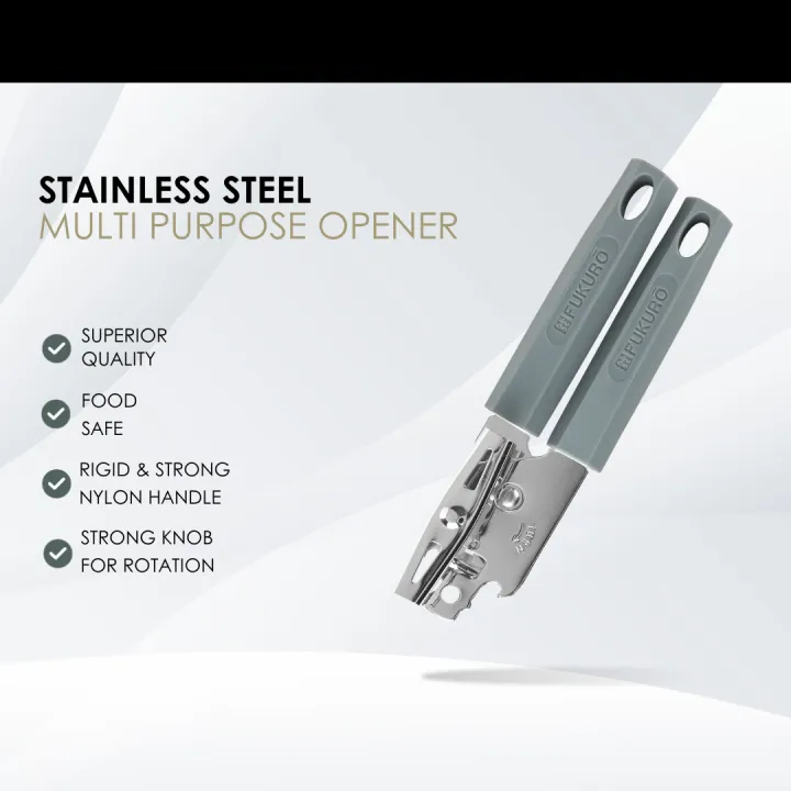 Fukuro Stainless Steel Multi Purpose Can Opener / Stainless Steel Opener Kitchen Utensils