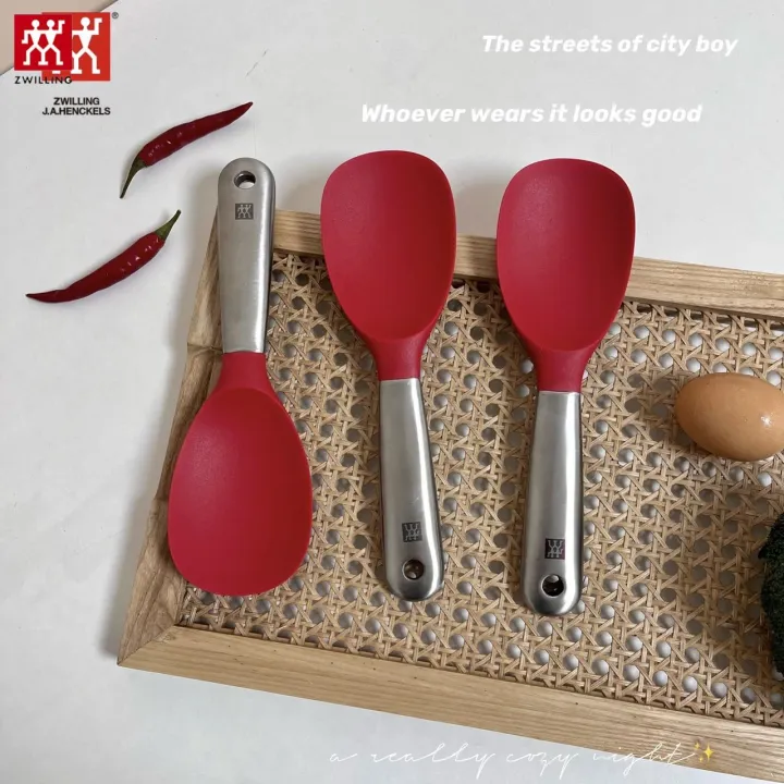 Zwilling stainless steel silicone rice spoon antibacterial household rice cooker spatula non-stick special rice spoon