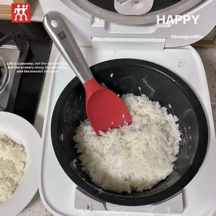Zwilling stainless steel silicone rice spoon antibacterial household rice cooker spatula non-stick special rice spoon